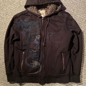 Fur lined zip-up hoodie ⛄️